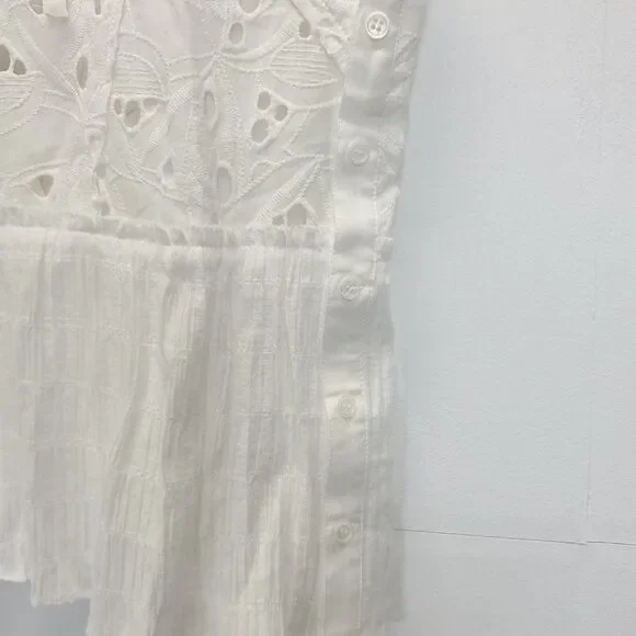 IRO Mireya Eyelet Strappy Halter Neck Peplum Top - Picture 11 of 14